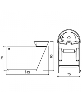 Мойка парикмахерская "VA PENSIERO ELECTRA WHITE"