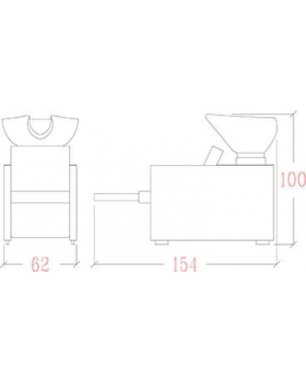 Мойка парикмахерская "KUBIK MASSAGE FLAT"