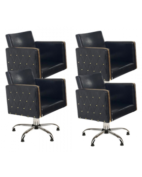 Парикмахерский комплект кресел "Голдиум Блэк П"