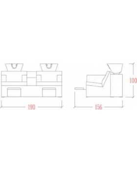 Мойка парикмахерская "Galaxy + Relax électrique"