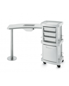Стол маникюрный 2-ной с вытяжкой "128LX"