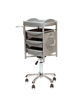 Тележка парикмахерская "М-06" (Серебристый)