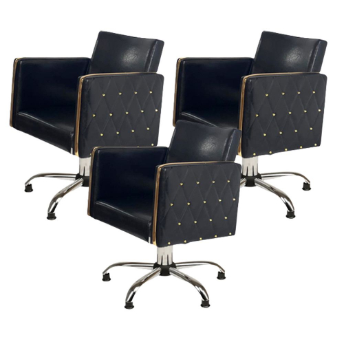 Парикмахерский комплект кресел "Голдиум Блэк П"