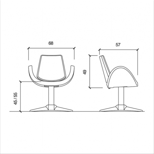 Кресло парикмахерское "Alipes P"