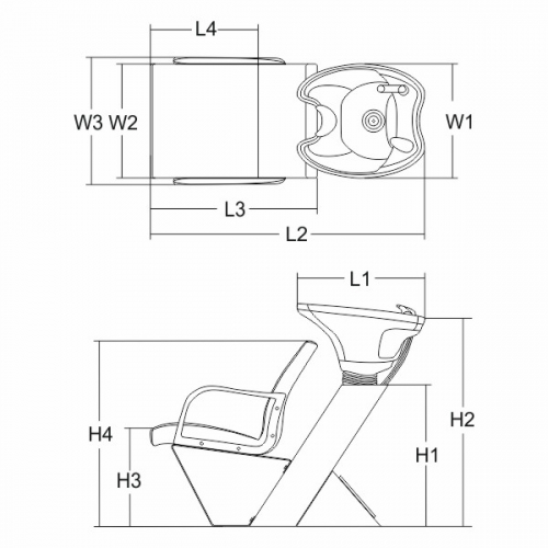 Мойка парикмахерская "Кубик II"