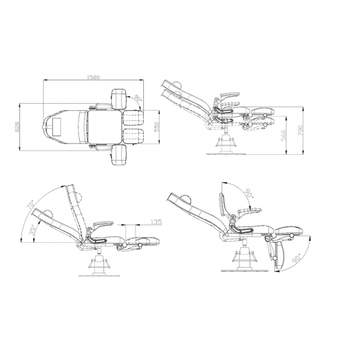 Педикюрное кресло "HZ-3713"