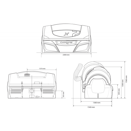 Горизонтальный солярий "Luxura X7 42 SLI BALANCE"