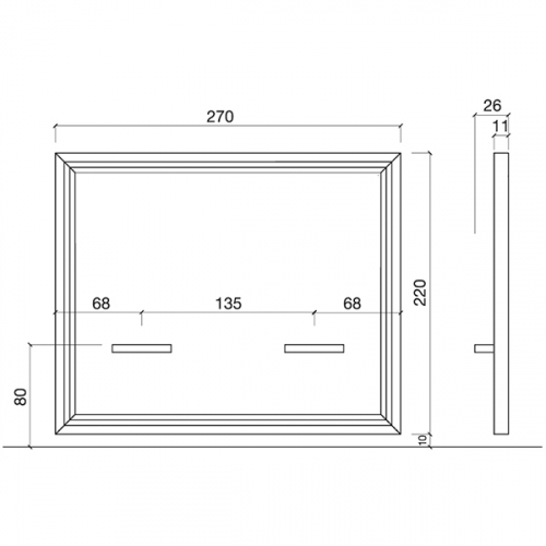 Зеркало парикмахерское "Otello Infinite (270)"