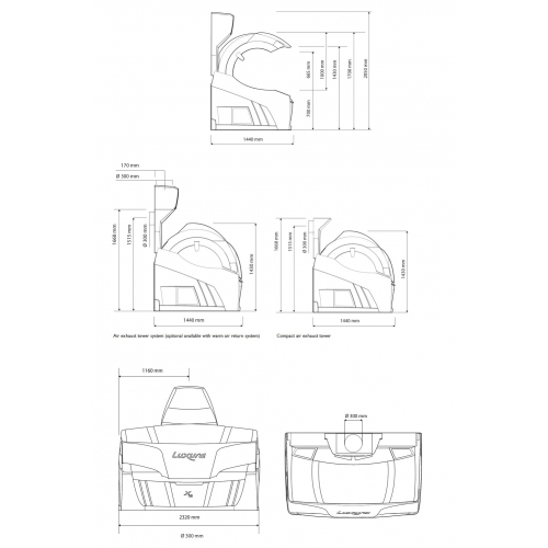 Горизонтальный солярий "Luxura X10 46 SLI INTELLIGENT"