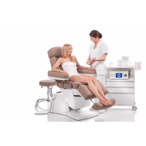 Косметологическое кресло-кушетка "IONTO-KOMFORT XTENSION LIEGE" (5М) + подогрев, педаль