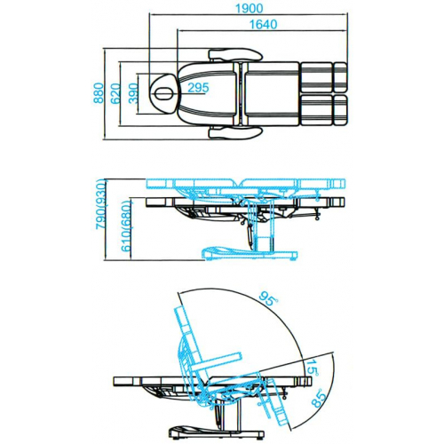 Педикюрное кресло "SD-3803AS"
