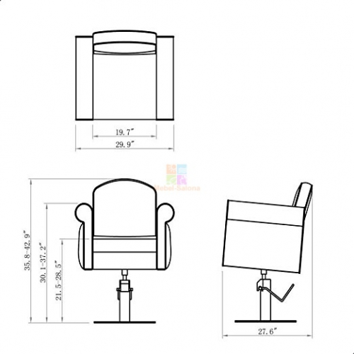 Кресло "Foresta" парикмахерское